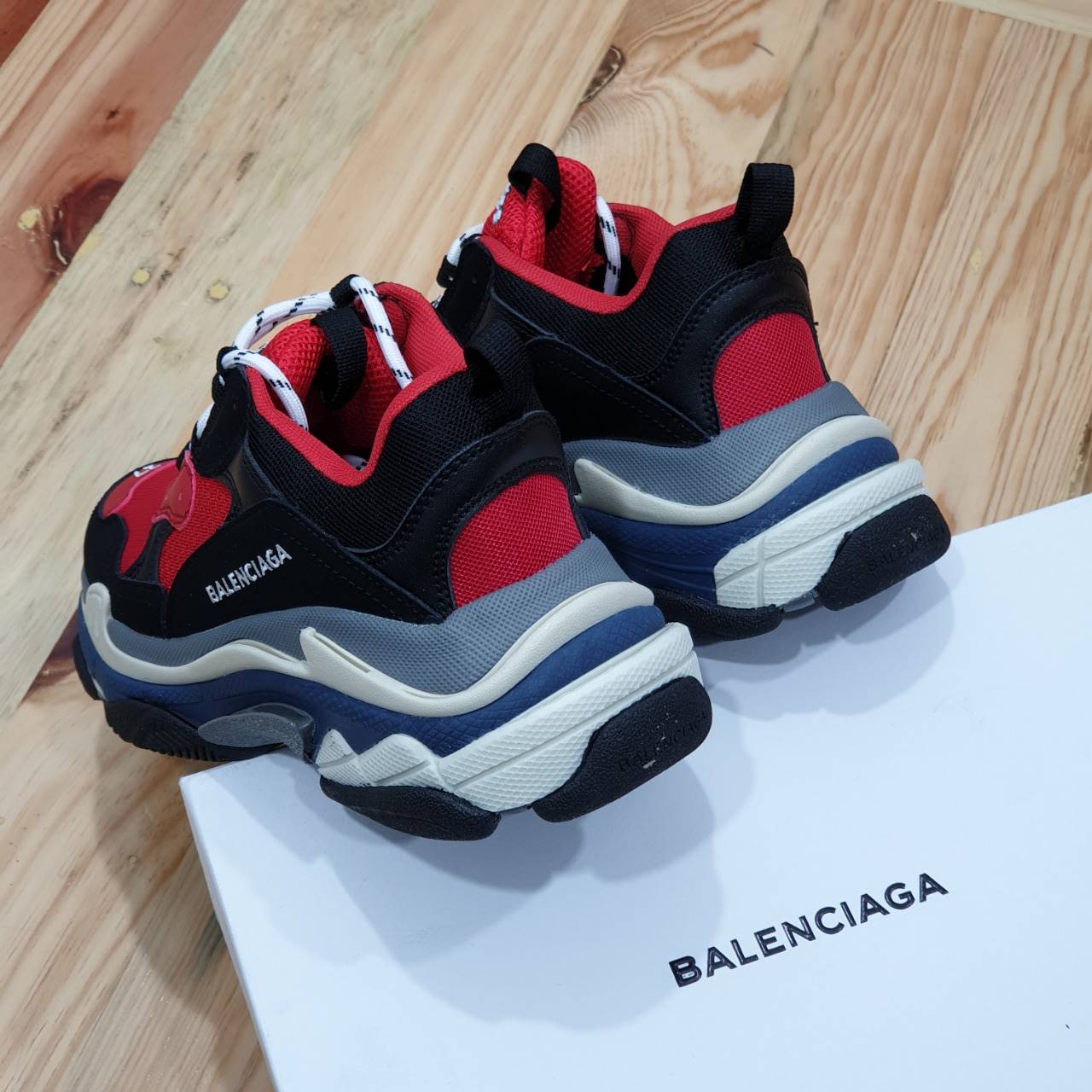 triple s red black