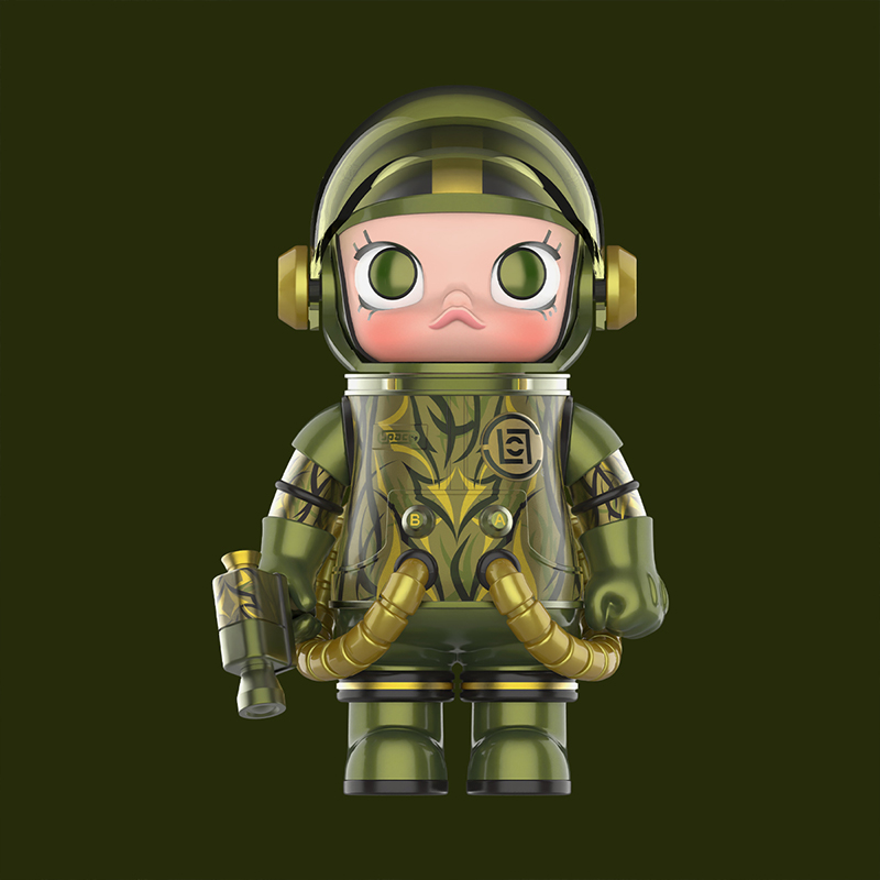 POP MART MEGA SPACE MOLLY 100% CLOT - Olive Alienegra Limited