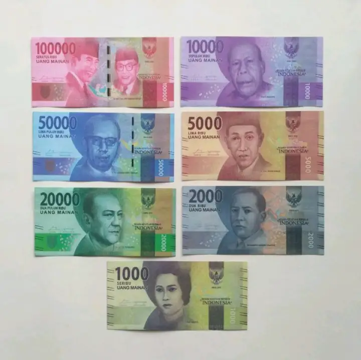 Mainan Uang Palsu Mirip Asli 25 Lembar Lazada Indonesia
