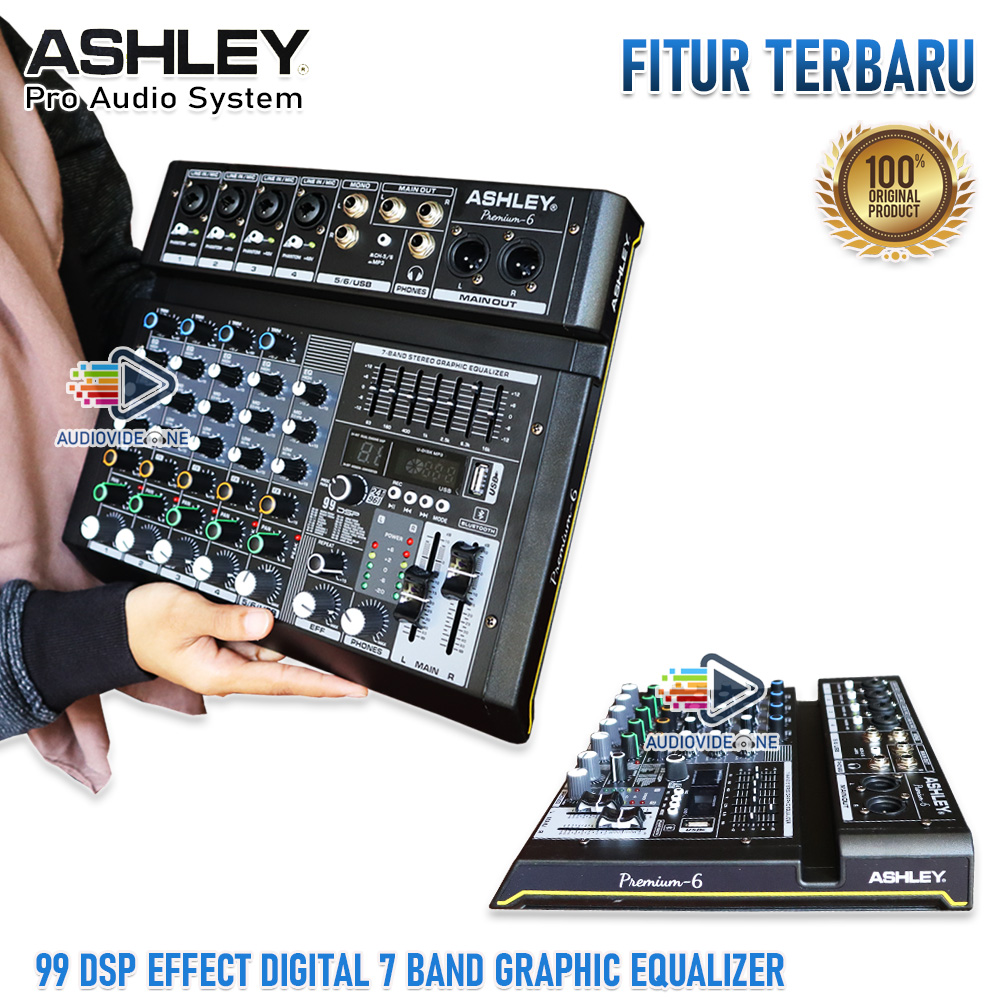 Mixer Ashley Premium 6 Terbaru Mikser Audio 99 Dsp Plus Equalizer