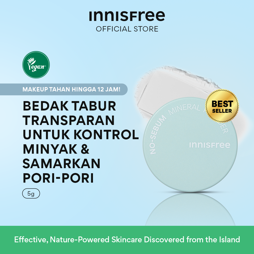 Innisfree No Sebum Mineral Powder 5g / Bedak Tabur Penahan Minyak