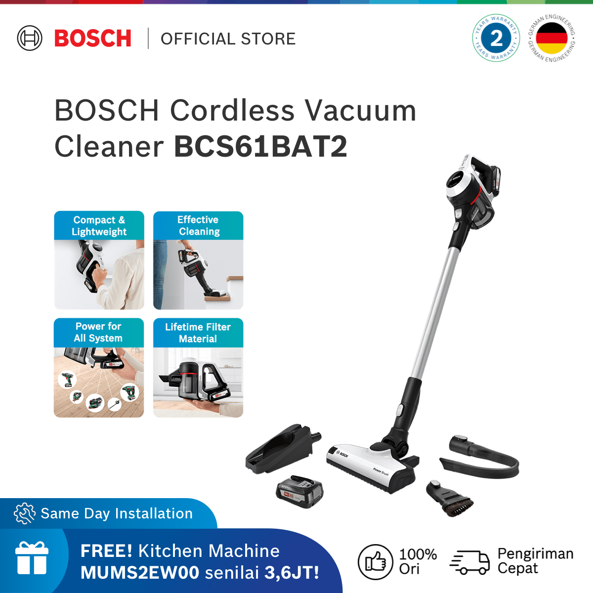 Jual Bosch Cordless Vacuum Terbaru 
