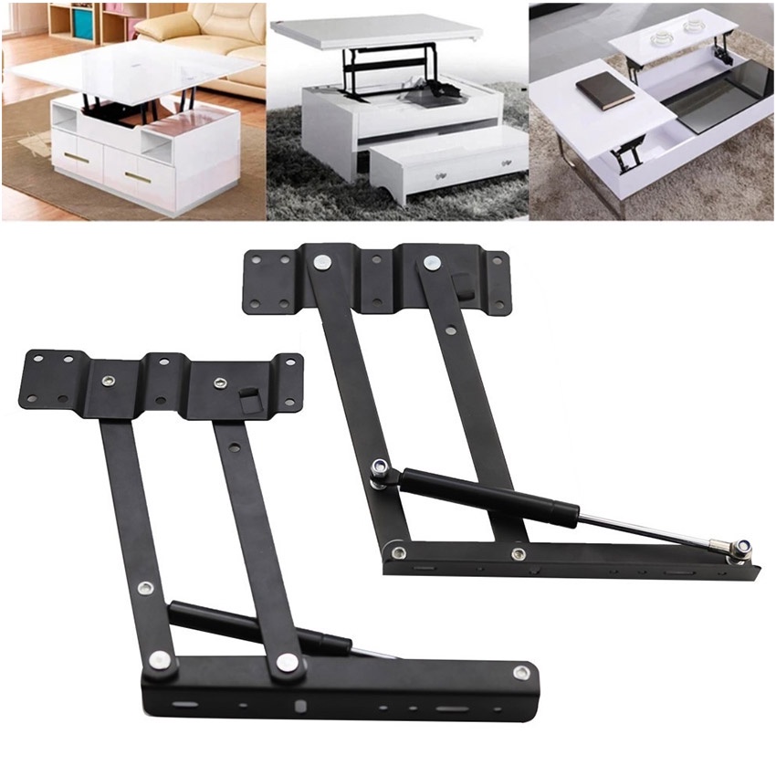 2 Pack Coffee Table Lift Up Mechanism Engsel Hidrolik Meja Lipat Meja Kopi Engsel Fold Up Down