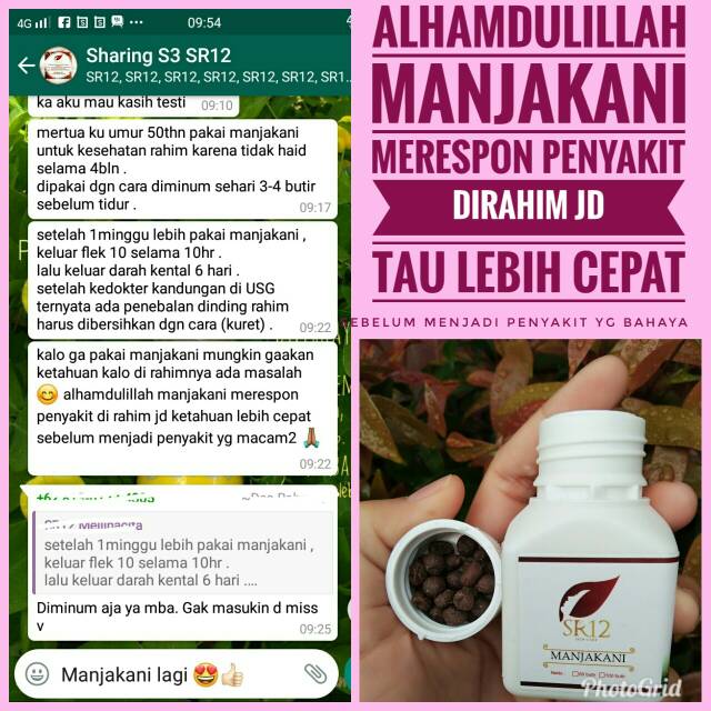 Manjakani Kapsul Sr12 Obat Keputihan Pelancar Haid Perapat Vagina Penghilang Bau Tak Sedap Miss V Lazada Indonesia