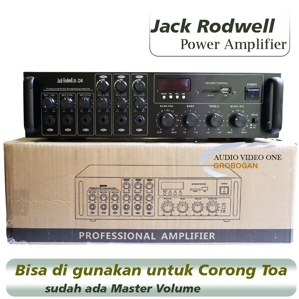 Amplifier Masjid Jack Rodwell JR 2240 Ampli Toa Spiker Corong Dan Speaker Columb Lazada Indonesia
