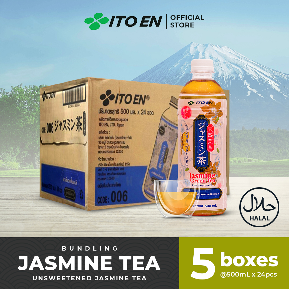 ITO EN Jasmine Green Tea No Sugar 500ml isi 120 pcs Lazada Indonesia