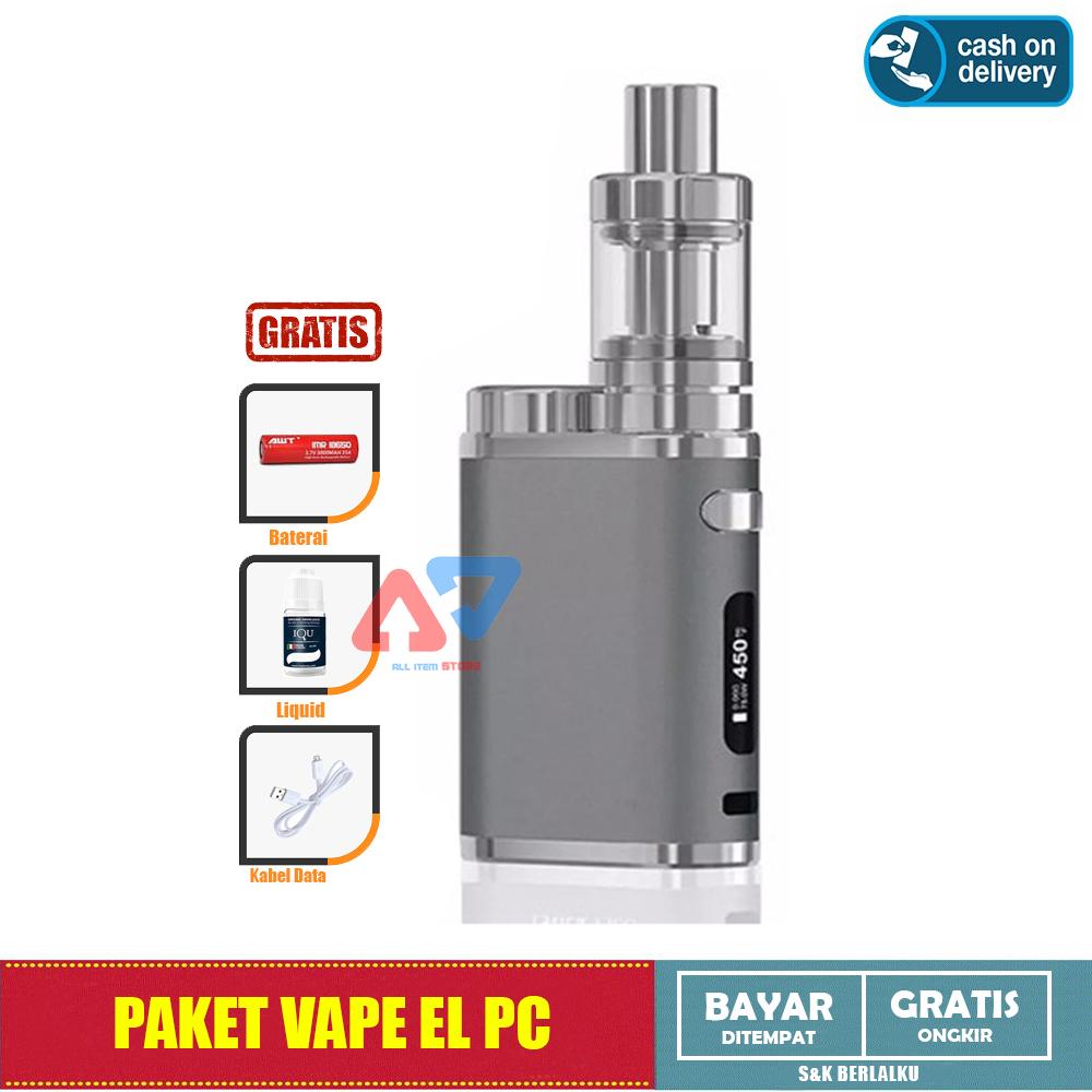AIS Paket Siap Ngebul EL PC Vape / Rokok Elektirk Murah 75 W 5V Stater Kit + Free Baterai Liquid dan Kabel Data AIS Paket Siap Ngebul EL PC Vape / Rokok Elektirk Murah 75 W 5V Stater Kit + Free Baterai Liquid dan Kabel Data