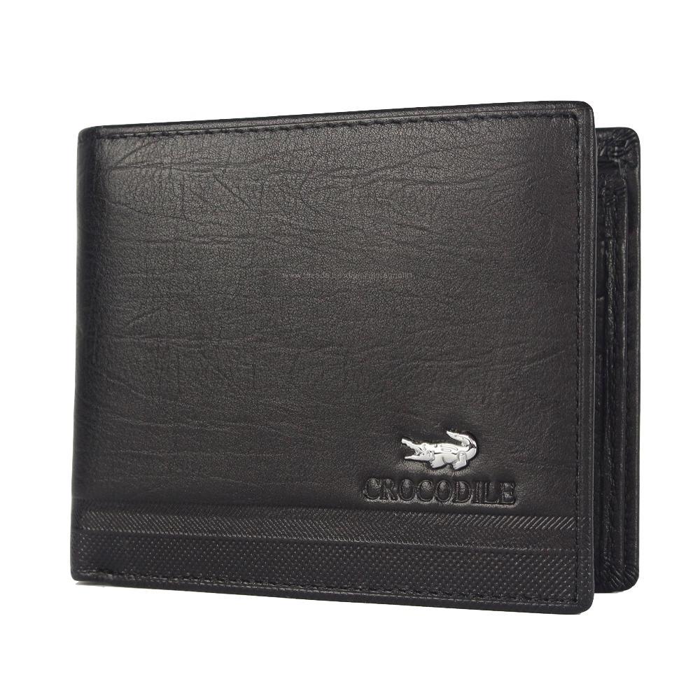 Crocodile - Dompet Kulit Pria - Hitam - Kulit Asli - Crocodile 1201-12 Black