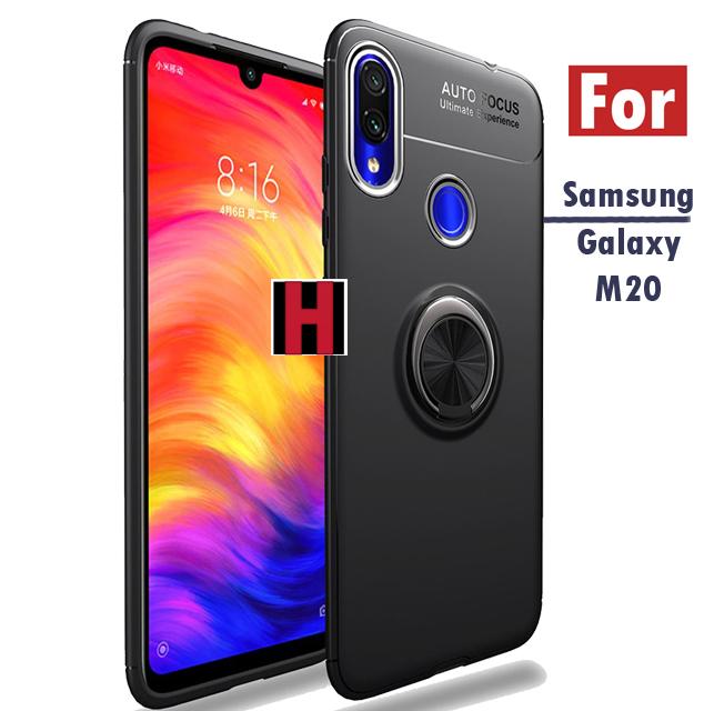 Hunter Accessories Case Samsung Galaxy M20 Premium Socket Case BackCover Anti ShockProof 360 Rotation