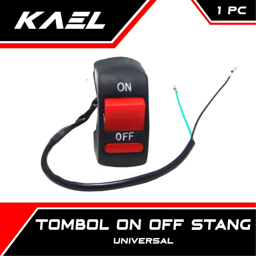 Tombol On Off Stang Motor 2 Tombol Universal Holder Saklar-Sakelar ...