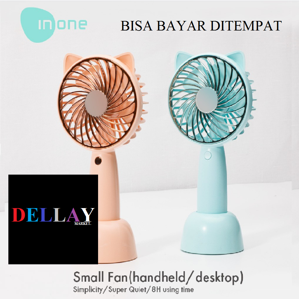 Kipas Angin Portable Inone Kipas Genggam Mini Hand Fan With Stand Lazada Indonesia