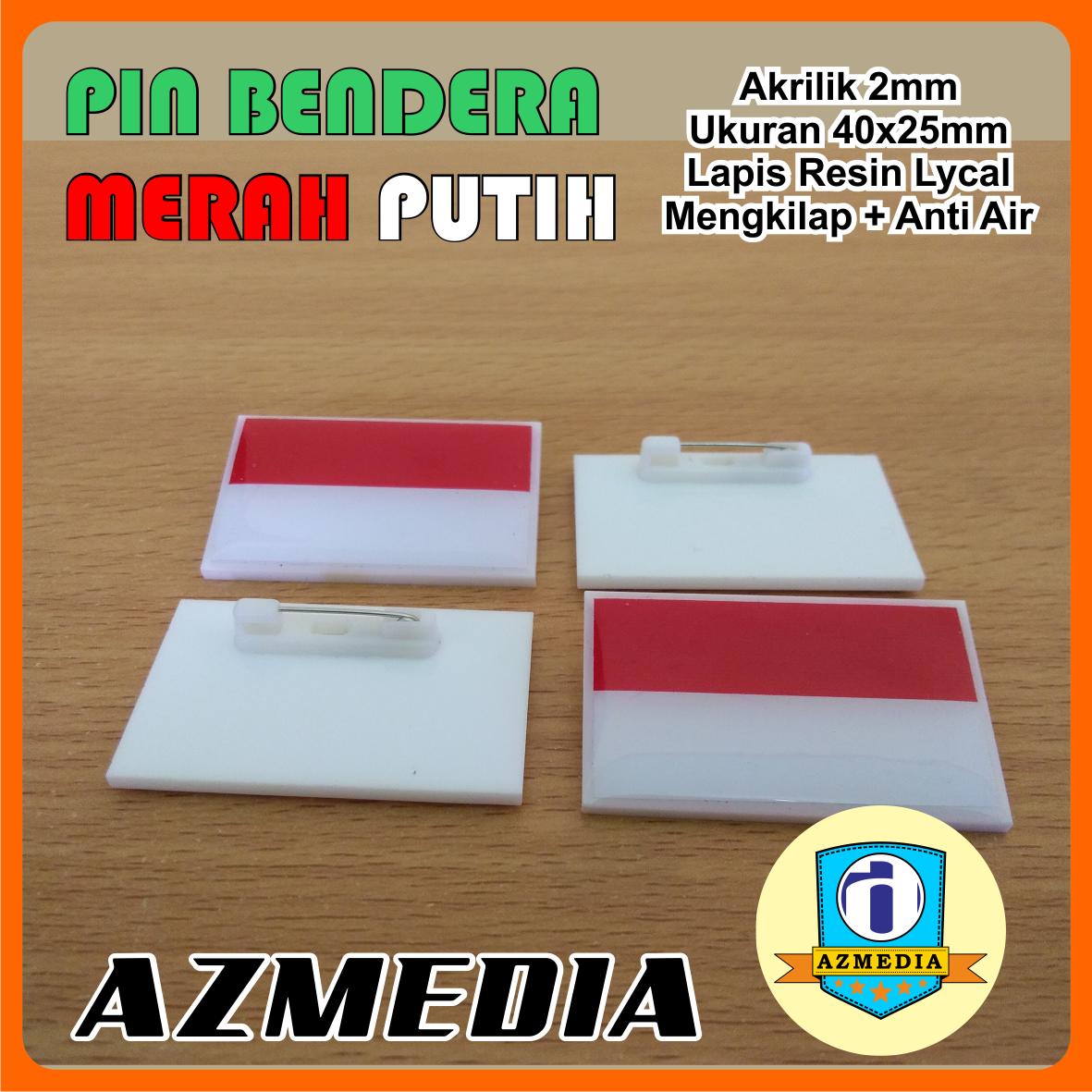 PIN Bendera Merah Putih Akrilik Peniti | Lazada Indonesia