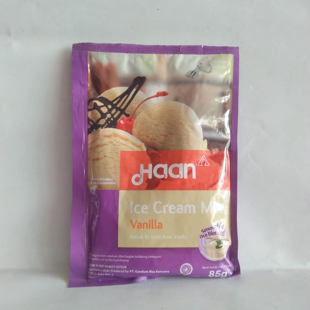 Haan Ice Cream Mix Rasa Vanilla 85 Gram Lazada Indonesia