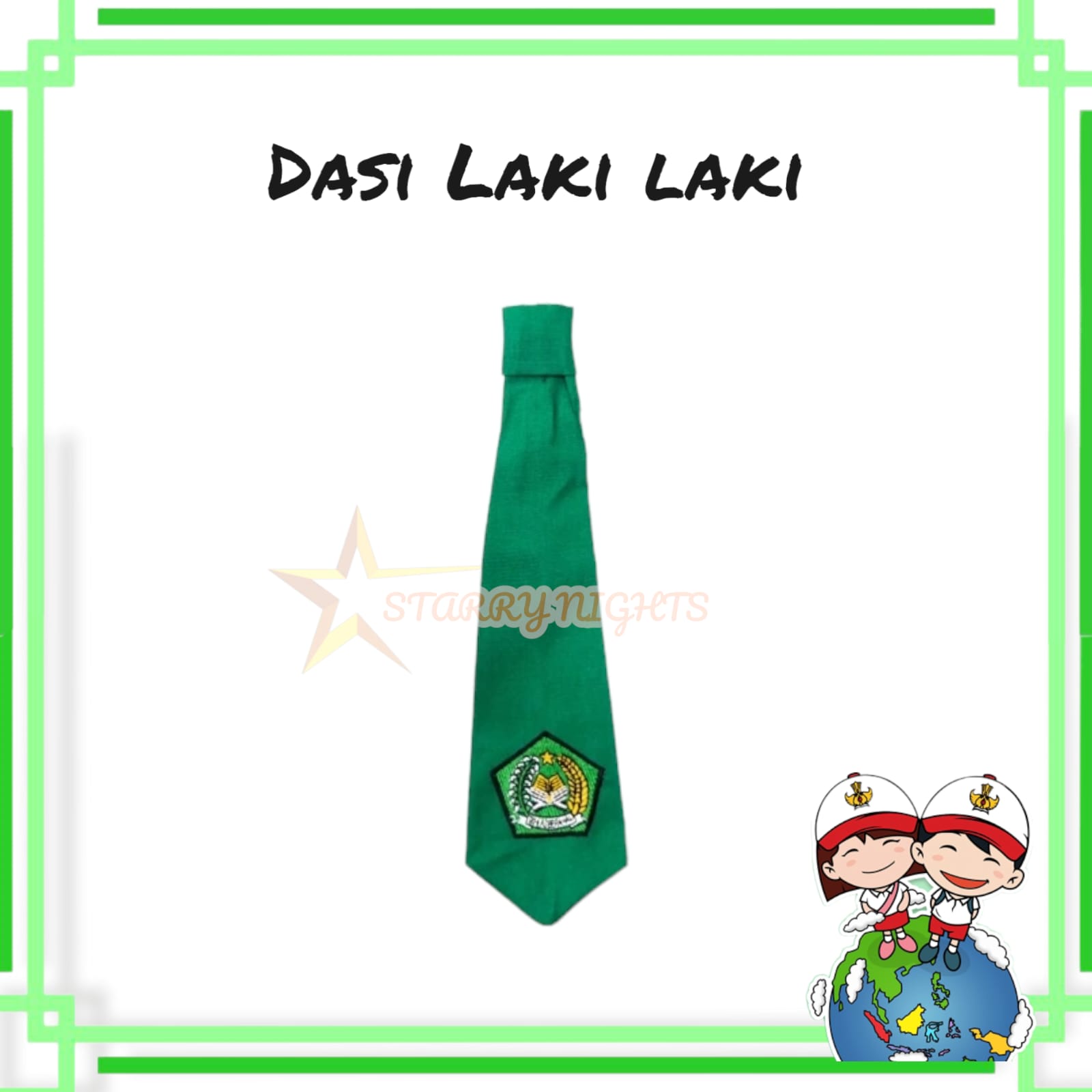 Dasi Sekolah SD MI Dasi Merah Hijau Lazada Indonesia