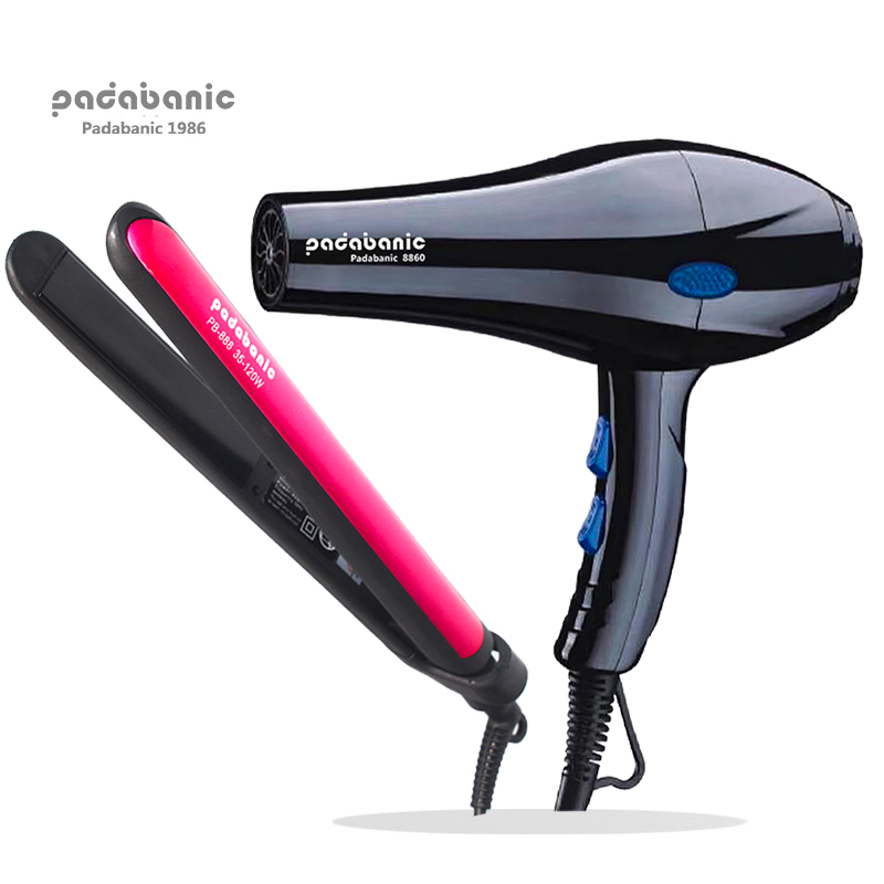 HARGA PROMO pengering rambut Padabanic Hair care Catokan Rambut Catok Rambut 2in1 lucu Import HAIR DRYER