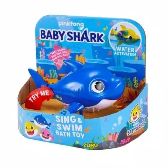 baby shark sing and swim