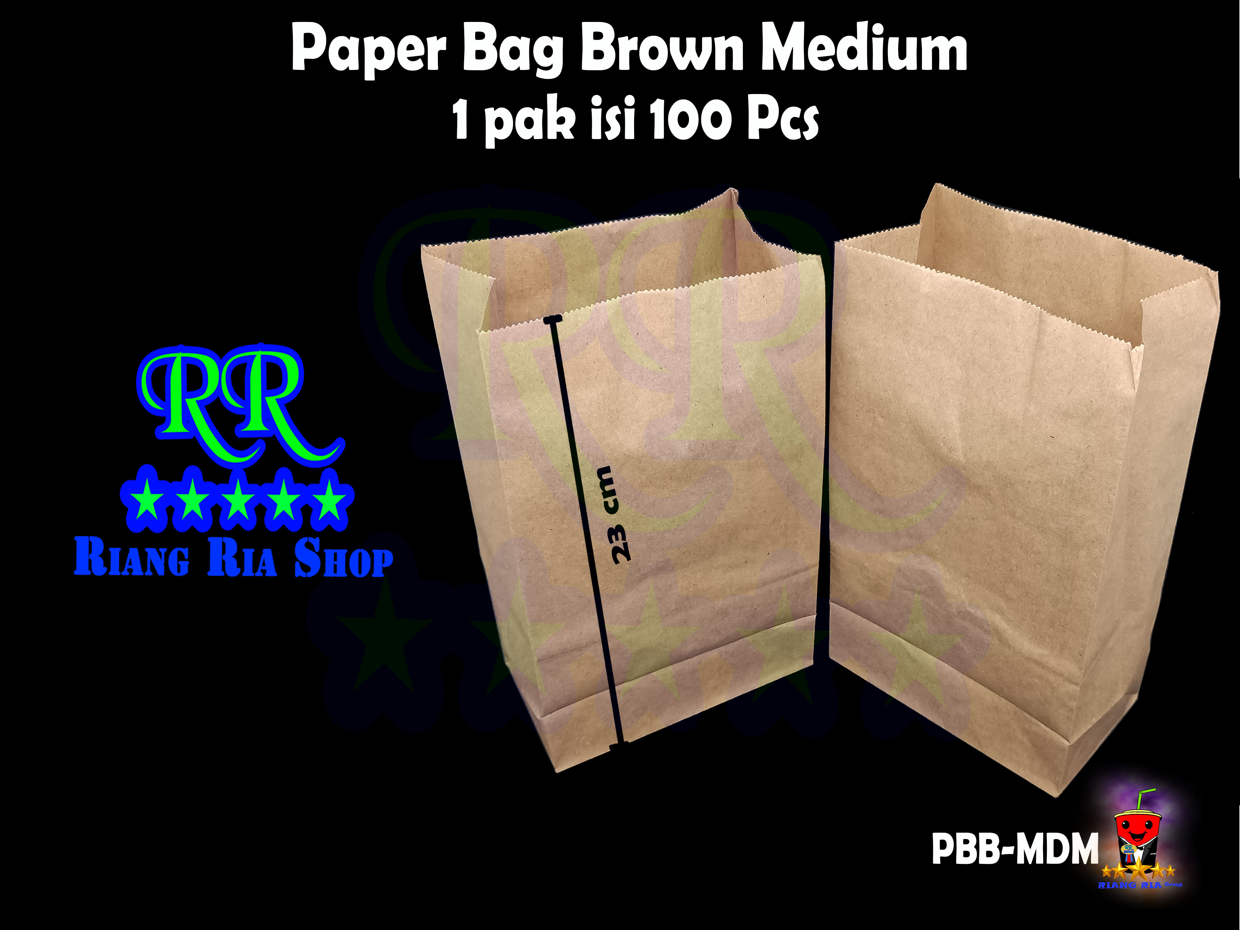 paper bolsa coklat makanan
