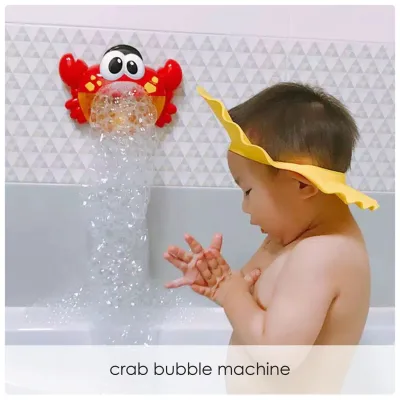 Mainan Gelembung Mesin Busa Mainan Mandi Anak Bubble Crab Music