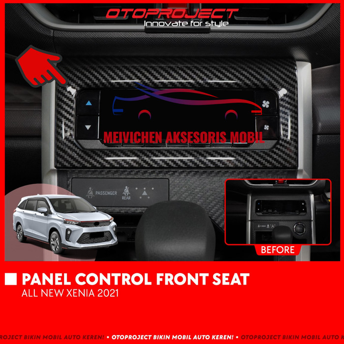 PANEL CONTROL FRONT SEAT MOBIL ALL NEW XENIA 2021 2022 - PIANO BLACK ...