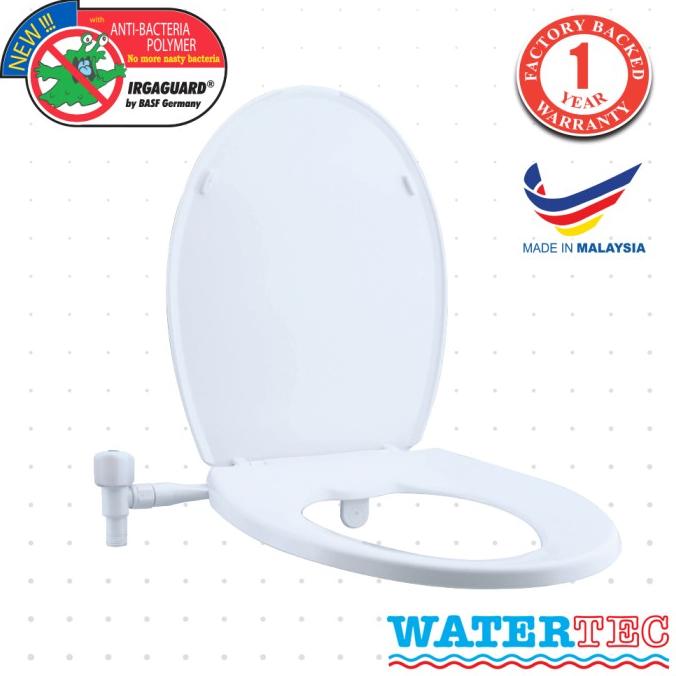 WATERTEC Toilet Cover + Bidet Kit Otomatis PVC FTSE02011 Putih