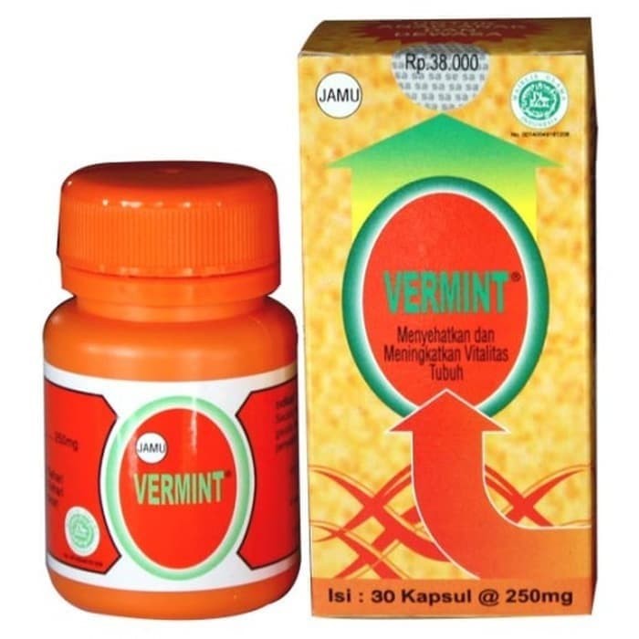 Vermint 12 kapsul - Vermint 30 kapsul Original - Kapsul Cacing Vermin ...