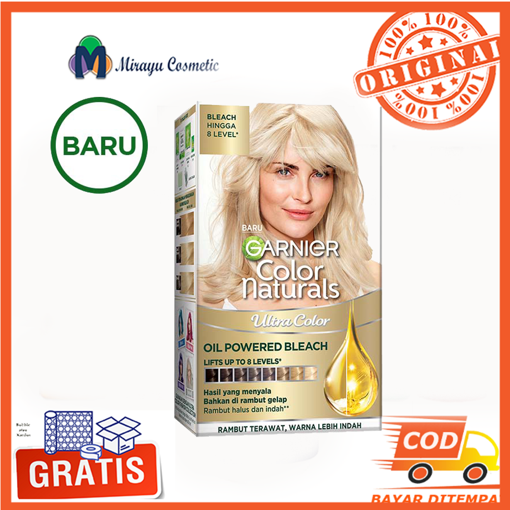 Garnier Color Natural Bleach Bleaching Blicing Mengangkat Warna Hingga
