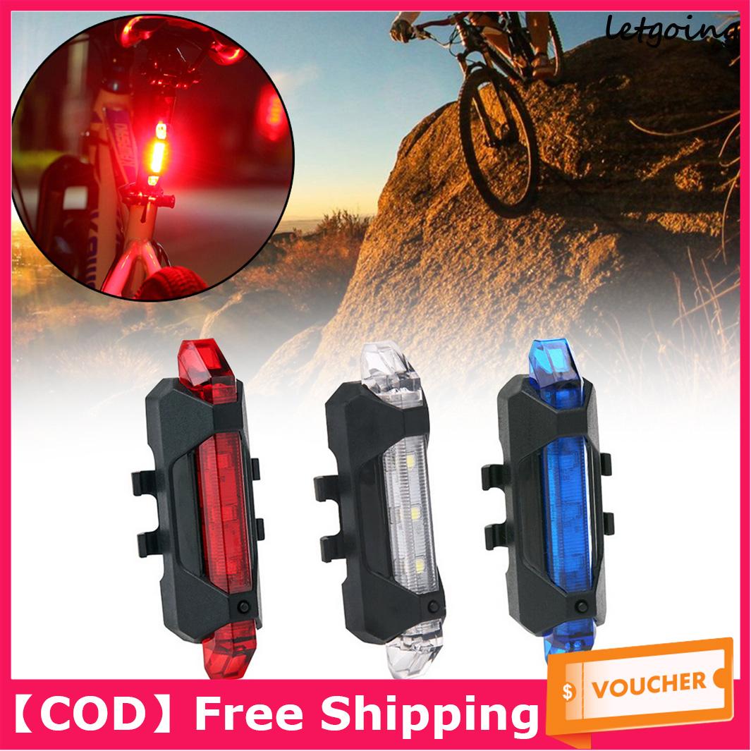 Safety Bike Bicycle LED Laser Side Flash Rear Warning Tail Light Waterproof Lamp