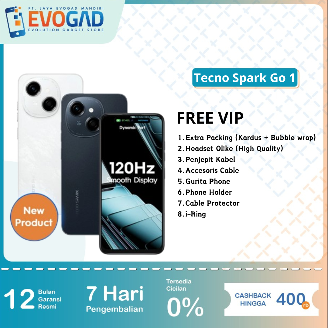 TECNO SPARK GO1 4/128, Android 14 (Go edition), 120Hz Display, Fast  Network, IP54 Resistance Garansi Resmi Tecno Indonesia Tahun