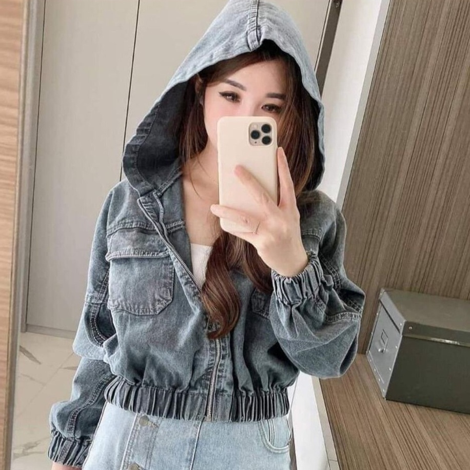 Jual Denim Jacket Hoodie Terbaru - Apr 