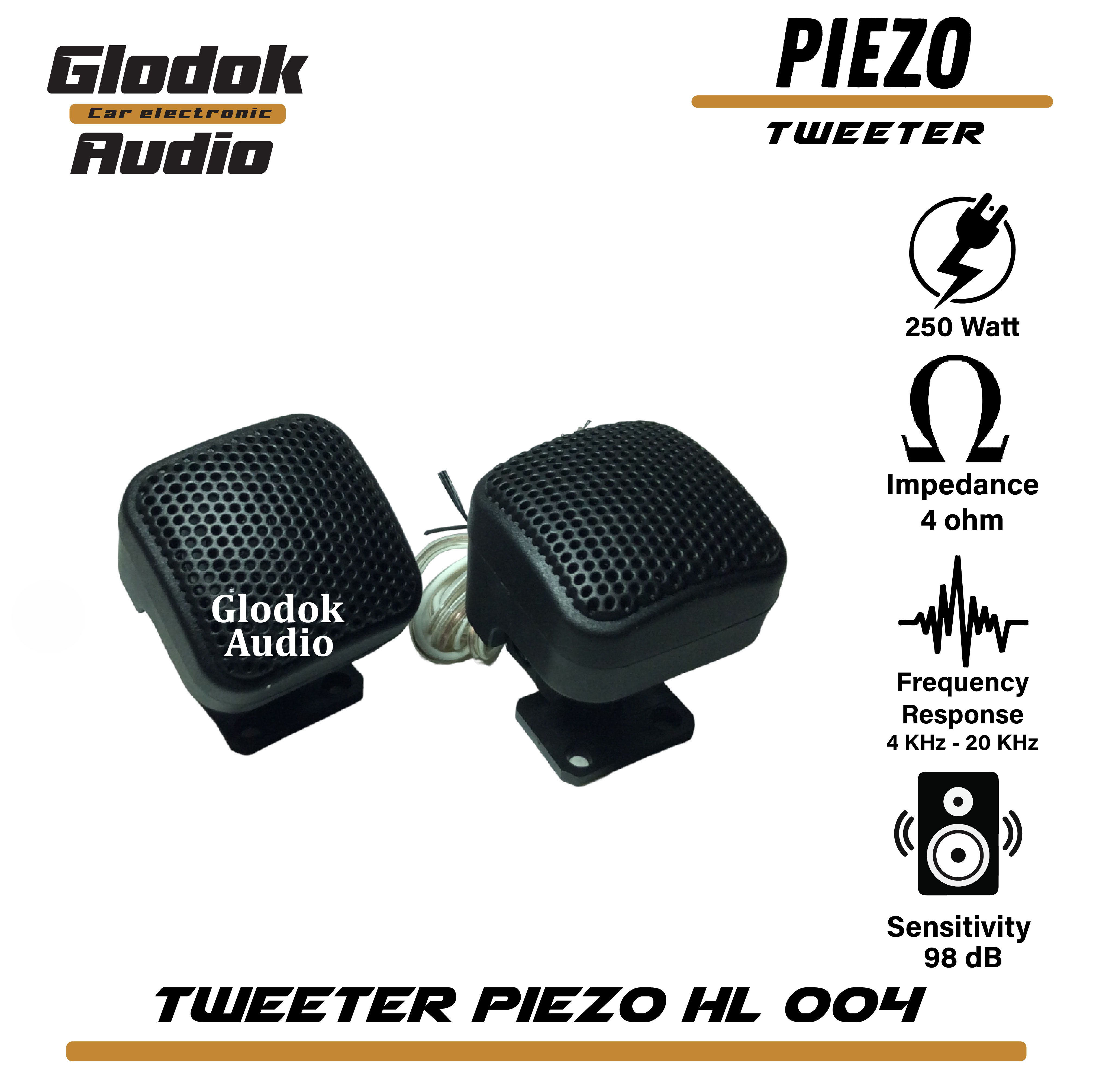 tweeter Speaker Mobil Piezo HL 004 sepasang