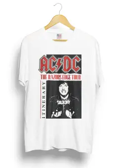 Kaos Acdc The Razors Edge Tour Kaos Band Acdc Album Lazada Indonesia