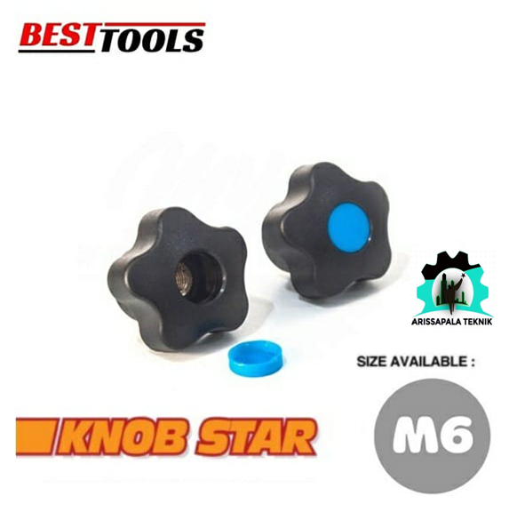 Mur Bintang Star Knob Female Thread Screw Star Knob Bintang Tebal dan