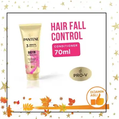 (70biotin) Pantene Conditioner Miracles Biotin Strength Daily Hair Supplement for Hairfall Control 70ml