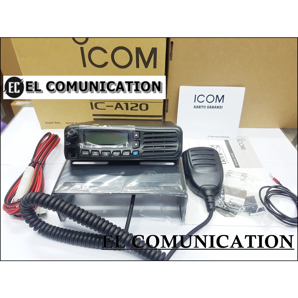 Radio Rig Mobil AirBand ICOM IC A120 ICA120 IC A120 Ori Baru Garansi ...