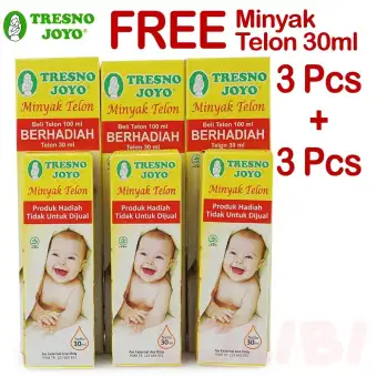 Tresno Joyo Minyak Telon 100ml + FREE Minyak Telon 30ml - 3 Pcs