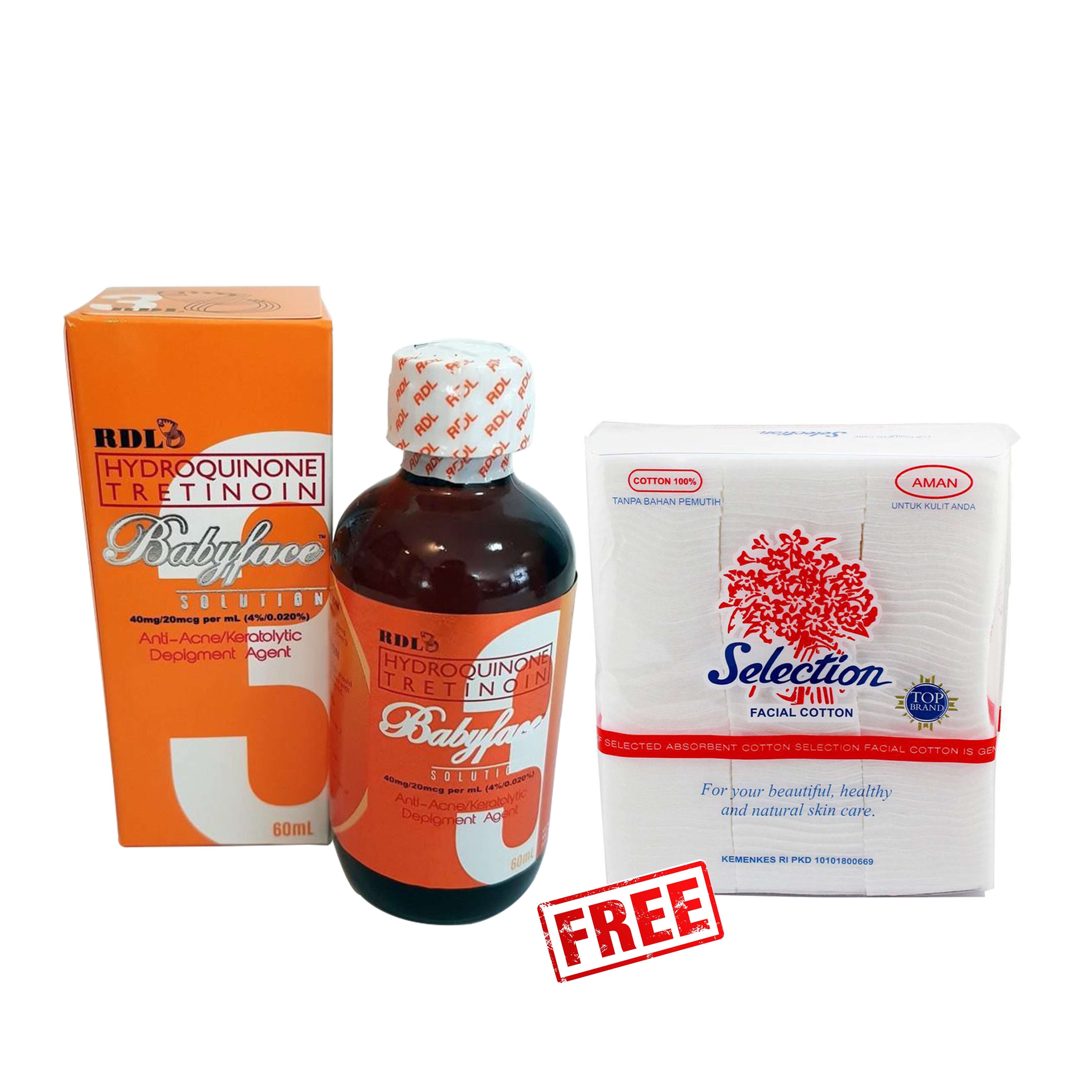 GRATIS KAPAS Clariderm Astringent Alkohol No 3 ORIGINAL 60ML Lazada