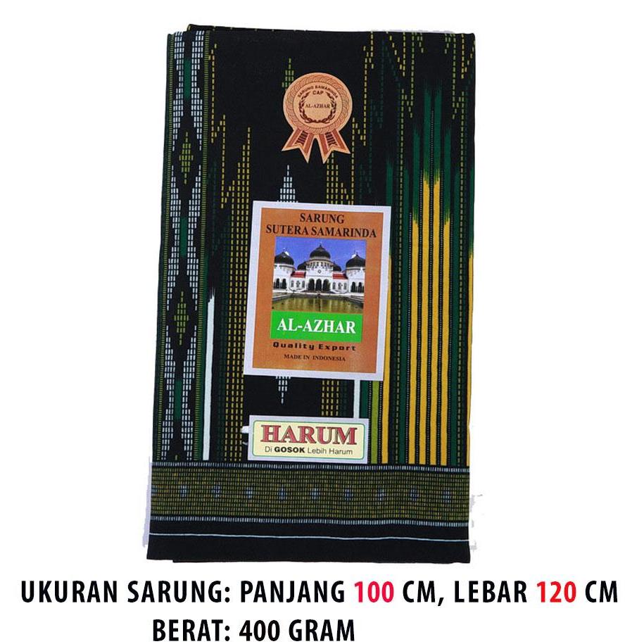 Aneka Sarung Dewasa Sarung Sutera Samarinda Al-Azhar Harum - List Kuning