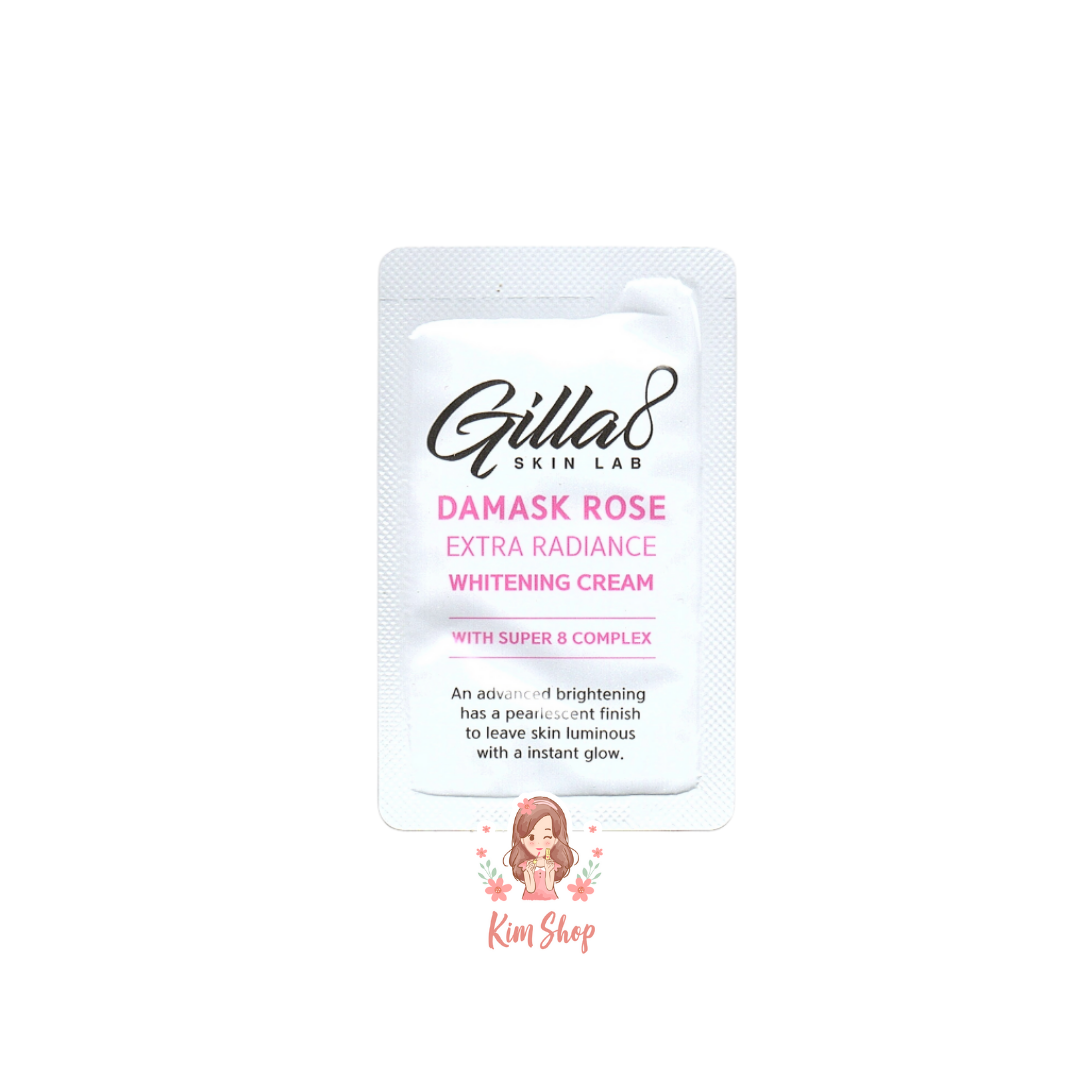 cara pakai gilla8 damask rose extra radiance whitening cream