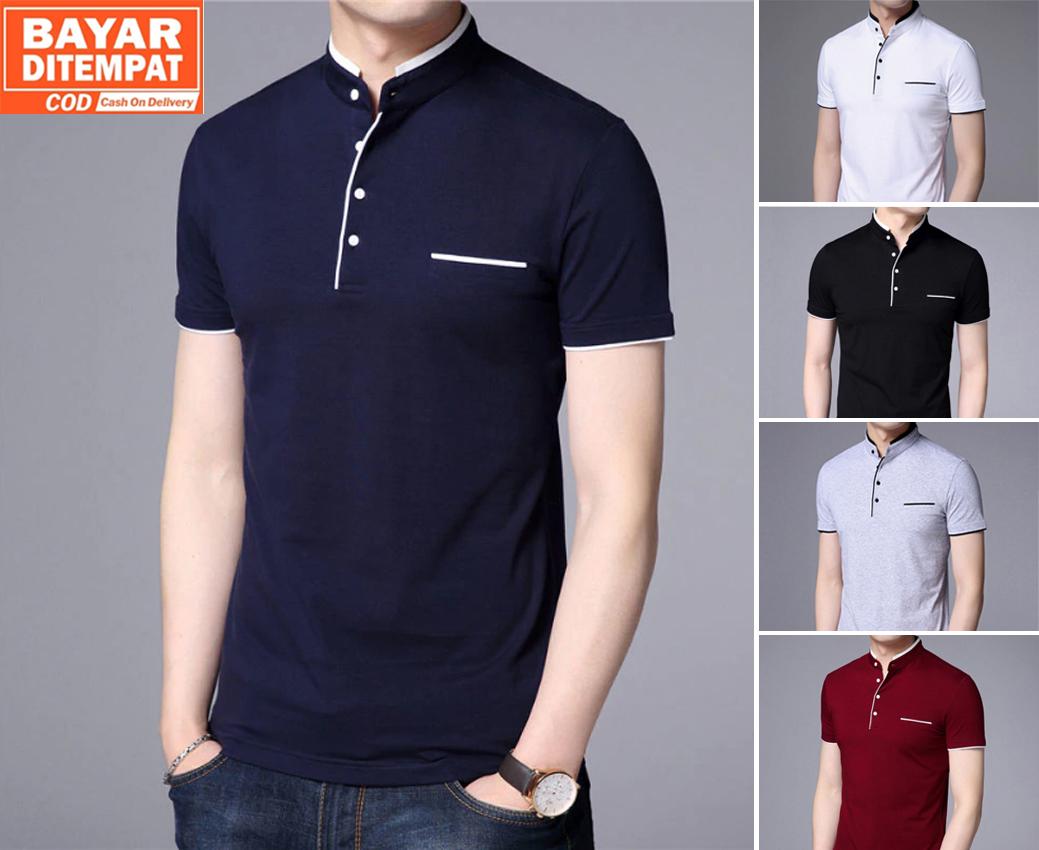 Kaos Polo Pria Lengan Pendek Polos / Kaos Dyrgo / Baju Kaos Polo Shirt Distro Original / Kaos Kerah Shanghai Formal