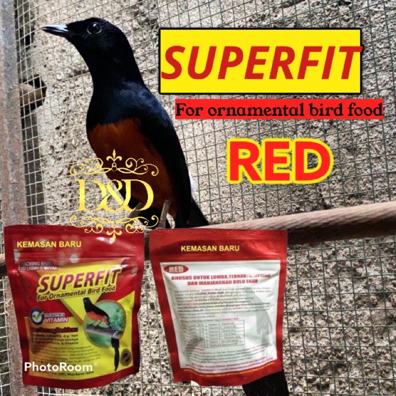 Jual Superfit Red Merah Pakan Makanan Burung Murai Kacer Voer Lomba Ternak  - Makassar Hobi