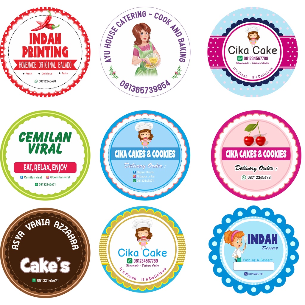 JASA DESAIN DAN CETAK STIKER/LABEL PRODUK - LABEL PRODUK CUSTOM - LABEL ...