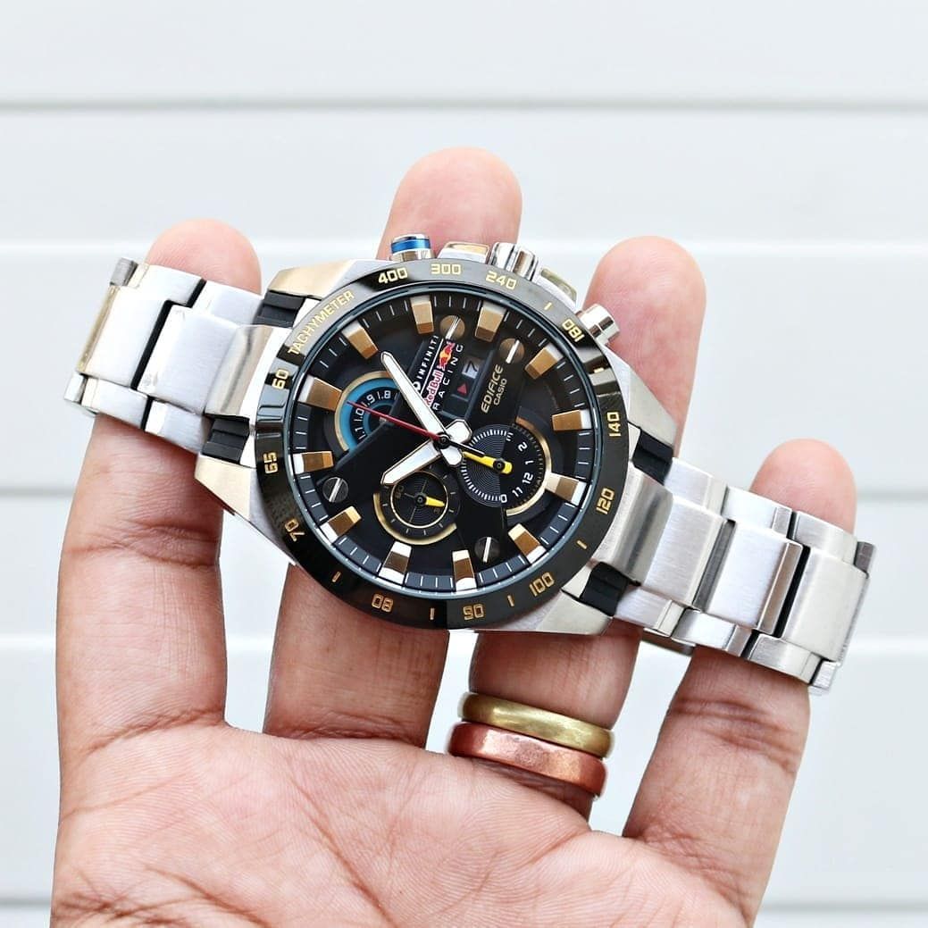 Casio edifice red outlet bull infiniti limited edition