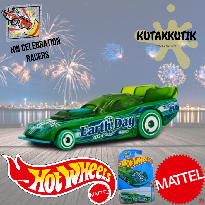 Hotwheels Mobil Balap EV Supercharged Earth Day 2024 Lot F 2024 HW