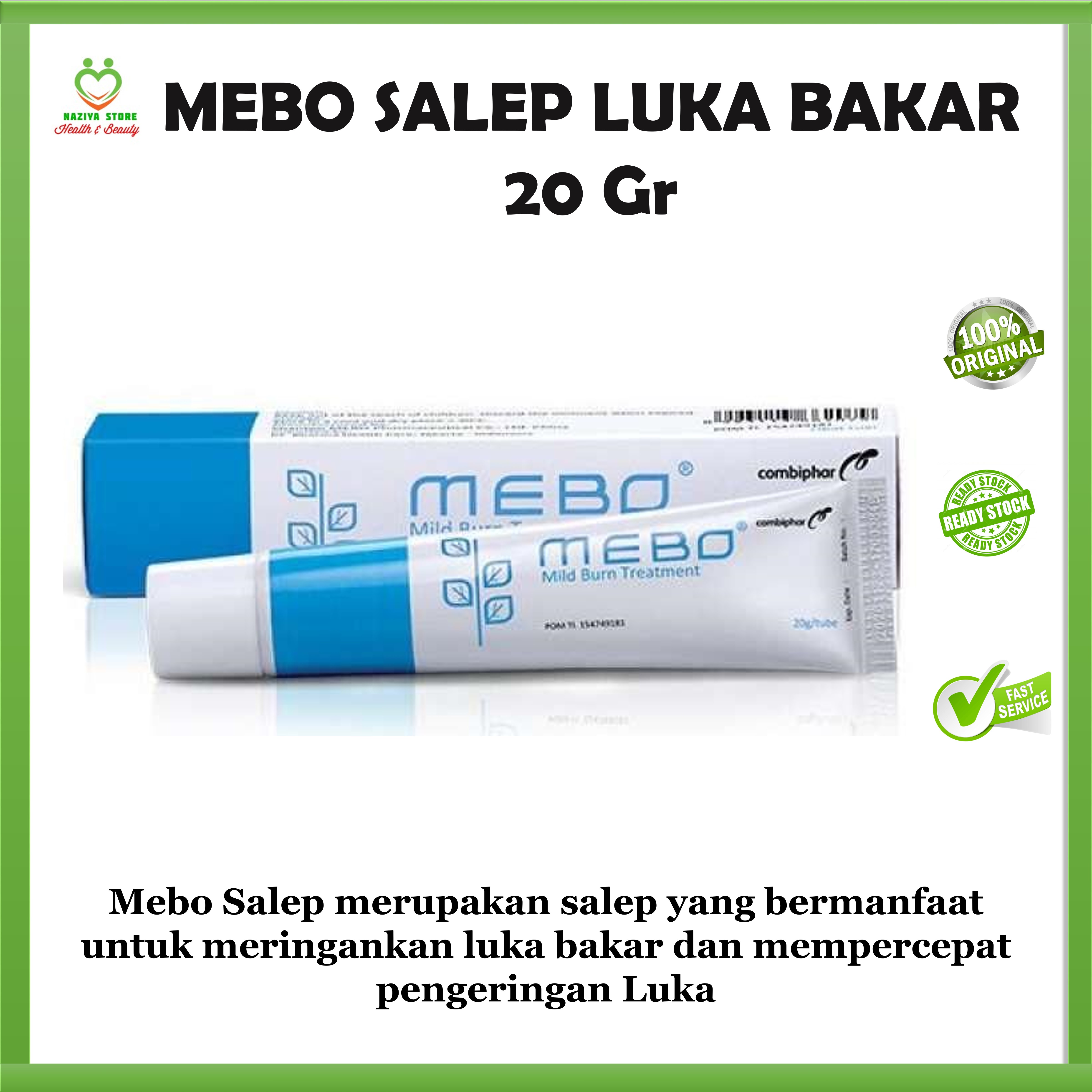 MEBO WOUND OINTMENT SALEP LUKA BAKAR 20 Gr Salep Luka Bakar Mebo 20