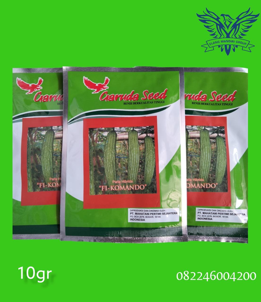 benih bibit paria hibrida pertiwi f1 10gram