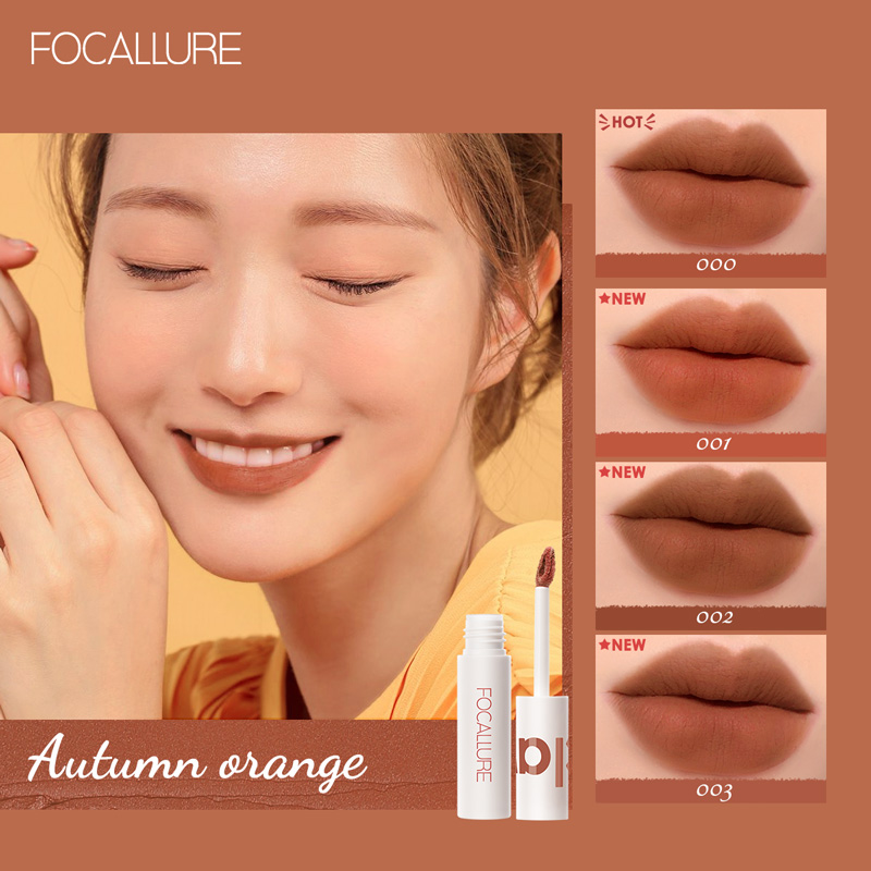 focallure lip cream velvet matte mousse dan smooth lipclay