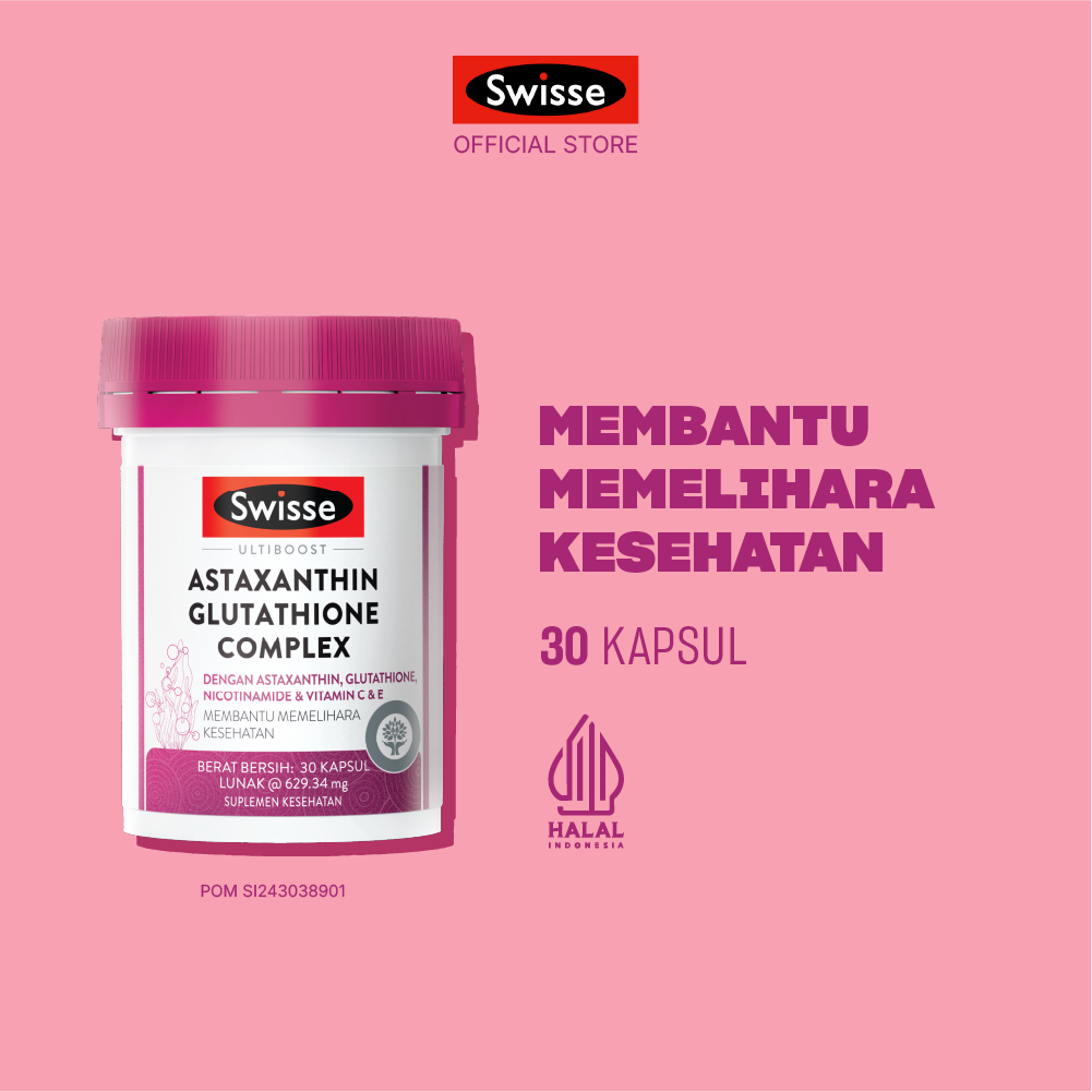 astaxanthin glutathione complex Swisse Ultiboost Glutathion - Kegunaan, Efek Samping, Dosis dan Aturan Pakai Micro Ingredients NAD+ Liposomal Supplement