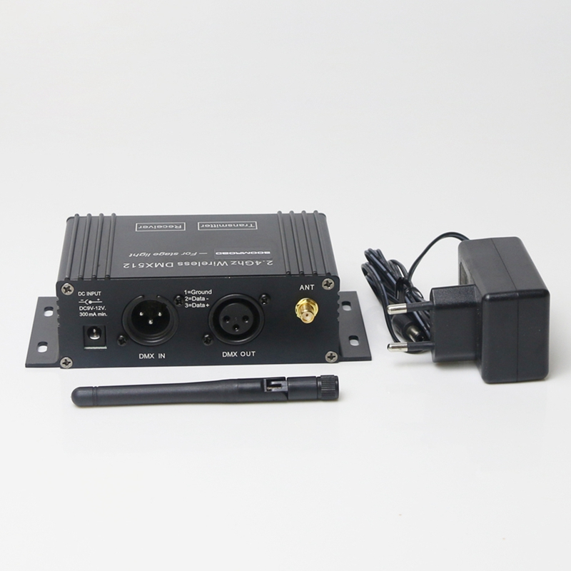 DMX 512 Wireless Controller Receiver Transmitter LCD Display Power Adjustable for Disco DJ Party Stage Bar Light