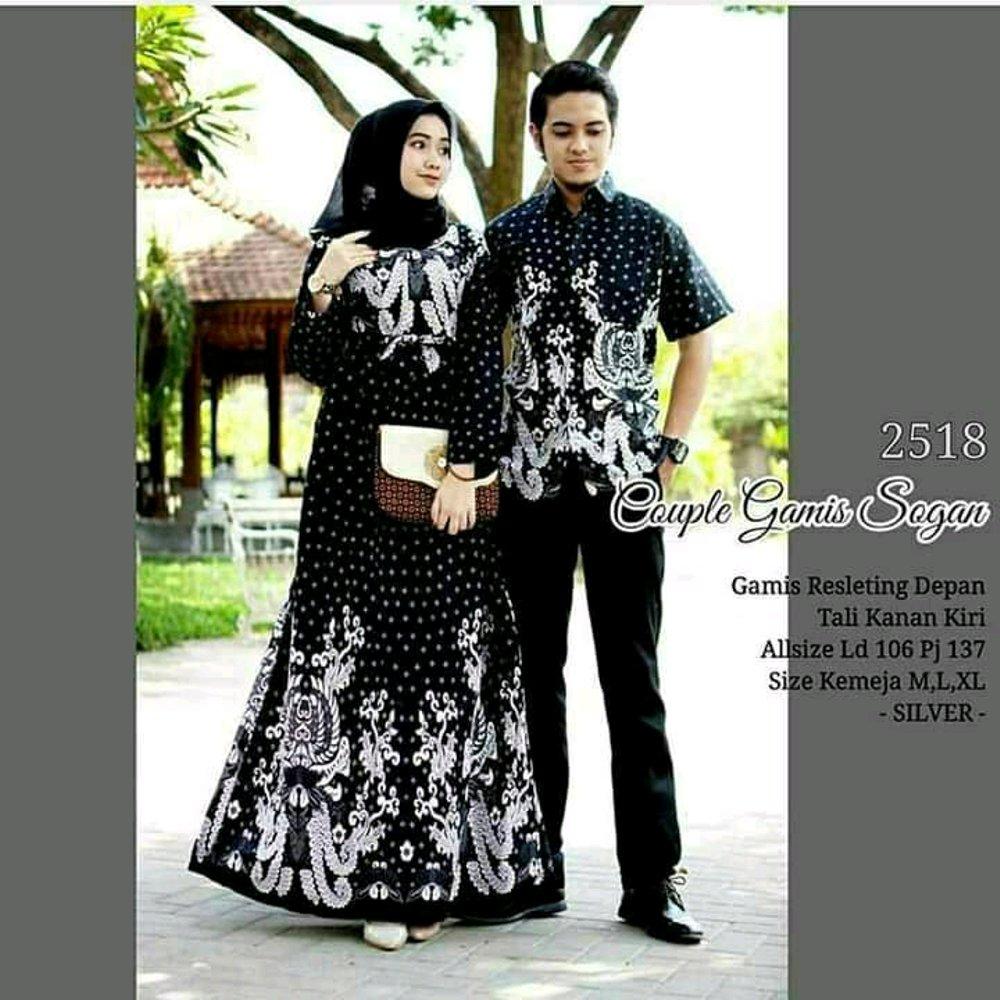Baju Muslim Pasangan Gamis Batik