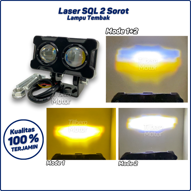 Lampu Tembak Laser LED D3 SQL 2 Warna